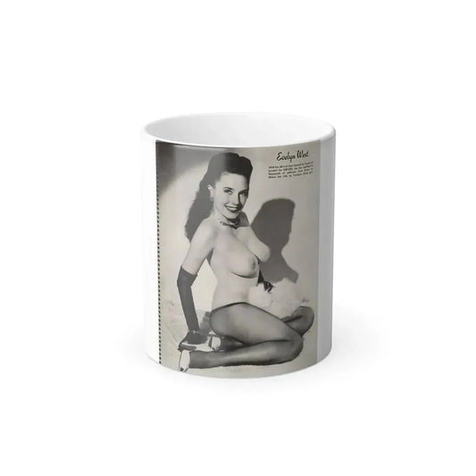 Evelyn West #21 - (Vintage Female Icon) Color Changing Coffee Mug 11oz - Go Mug Yourself