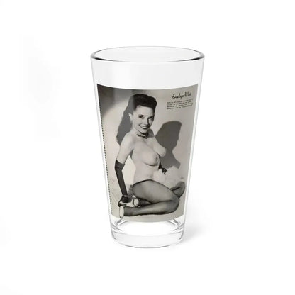Evelyn West #21 - (Vintage Female Icon) Pint Glass 16oz 16oz - Go Mug Yourself