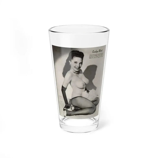 Evelyn West #21 - (Vintage Female Icon) Pint Glass 16oz 16oz - Go Mug Yourself