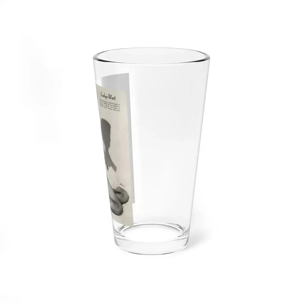 Evelyn West #21 - (Vintage Female Icon) Pint Glass 16oz - Go Mug Yourself