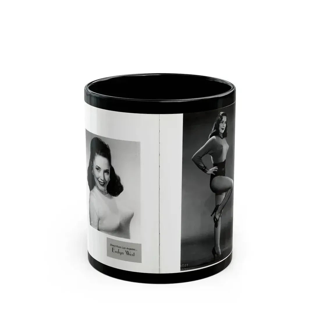 Evelyn West #22 - (Vintage Female Icon) Black Coffee Mug 11oz - Go Mug Yourself