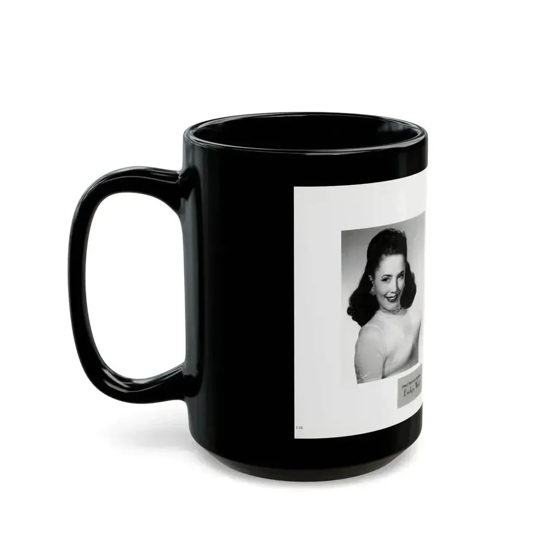 Evelyn West #22 - (Vintage Female Icon) Black Coffee Mug - Go Mug Yourself