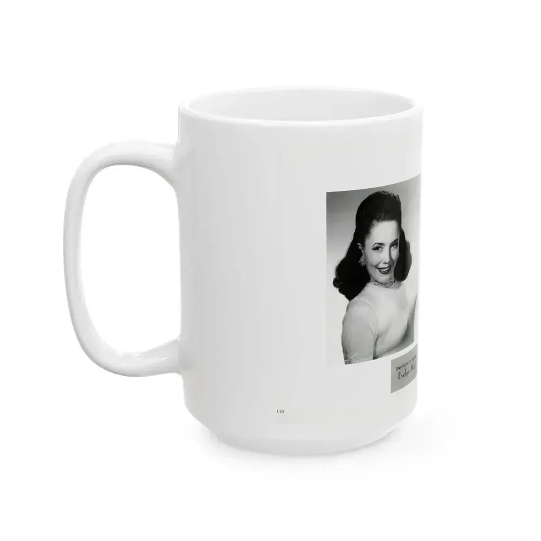 Evelyn West #22 - (Vintage Female Icon) White Coffee Mug - Go Mug Yourself