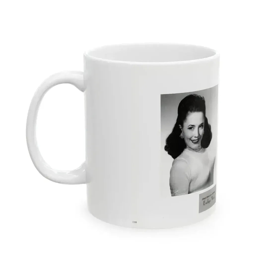 Evelyn West #22 - (Vintage Female Icon) White Coffee Mug - Go Mug Yourself