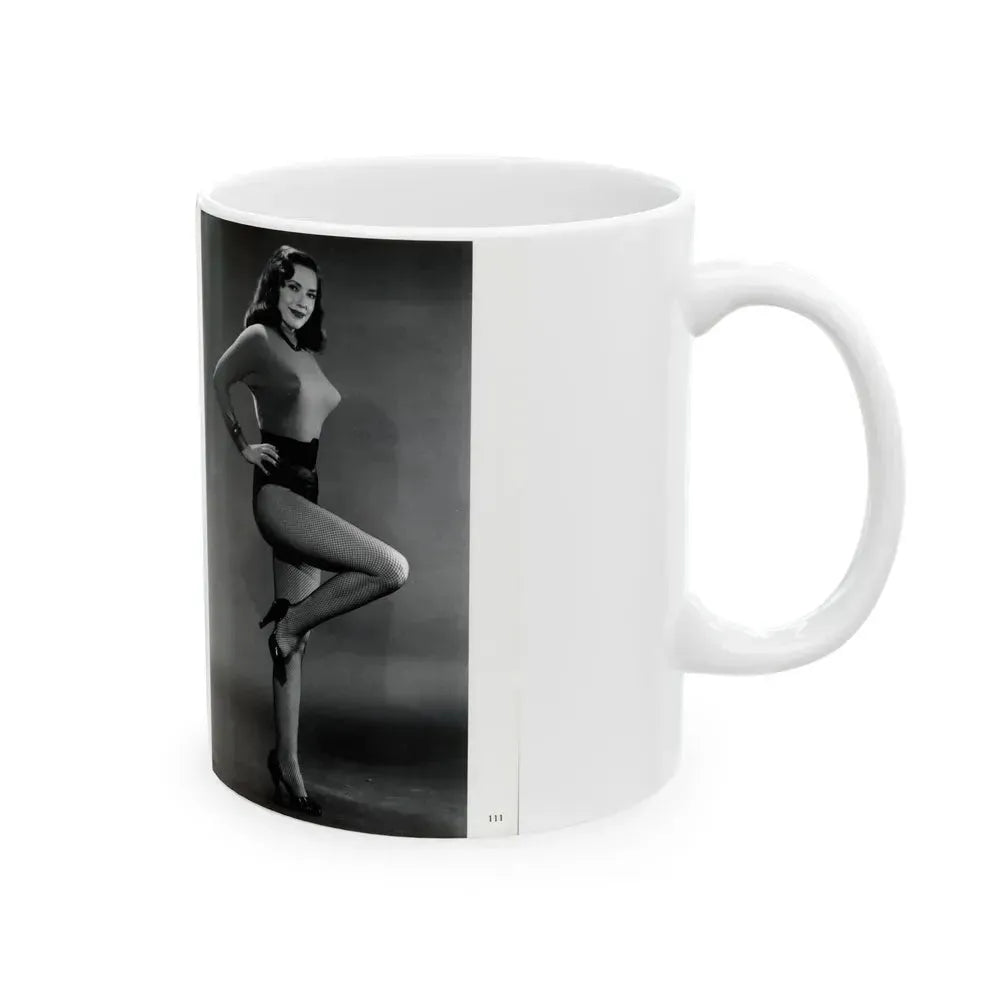 Evelyn West #22 - (Vintage Female Icon) White Coffee Mug - Go Mug Yourself
