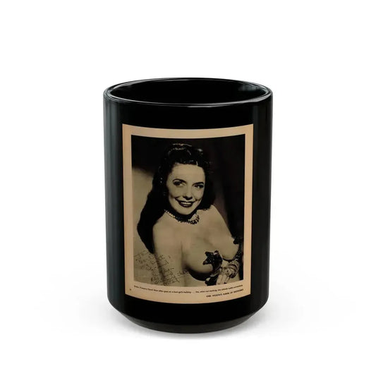 Evelyn West #23 - (Vintage Female Icon) Black Coffee Mug 15oz - Go Mug Yourself