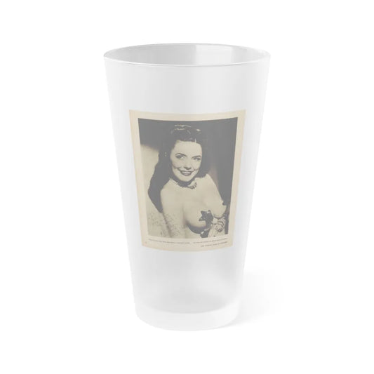 Evelyn West #23 - (Vintage Female Icon) Frosted Pint Glass 16oz-16oz-Frosted-Go Mug Yourself