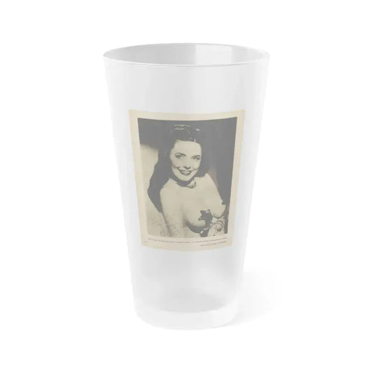 Evelyn West #23 - (Vintage Female Icon) Frosted Pint Glass 16oz 16oz Frosted - Go Mug Yourself