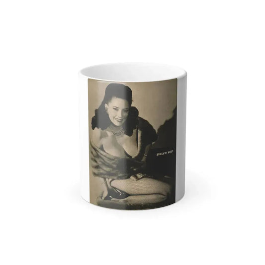 Evelyn West #24 - (Vintage Female Icon) Color Changing Coffee Mug 11oz - Go Mug Yourself