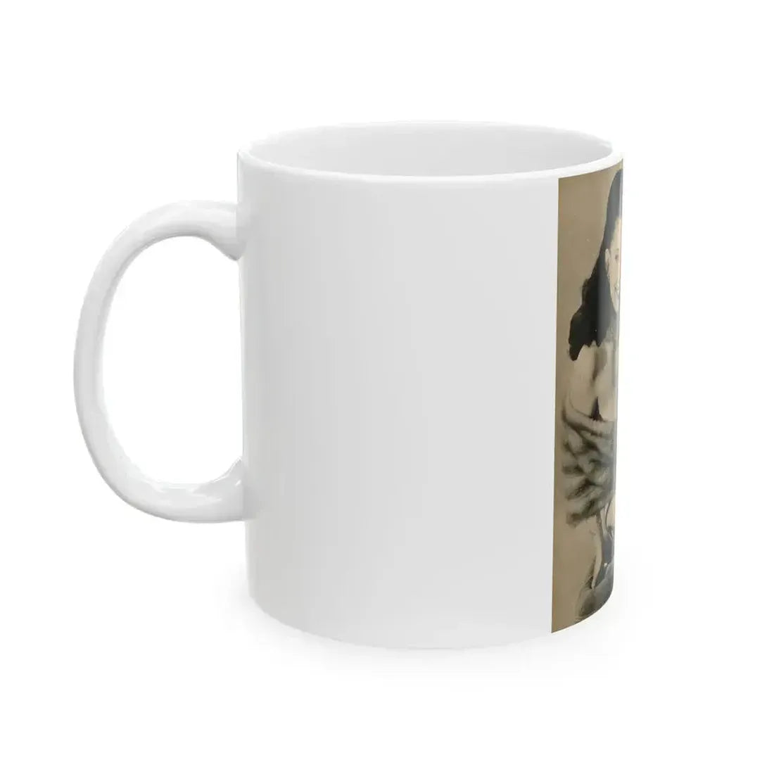 Evelyn West #24 - (Vintage Female Icon) White Coffee Mug - Go Mug Yourself