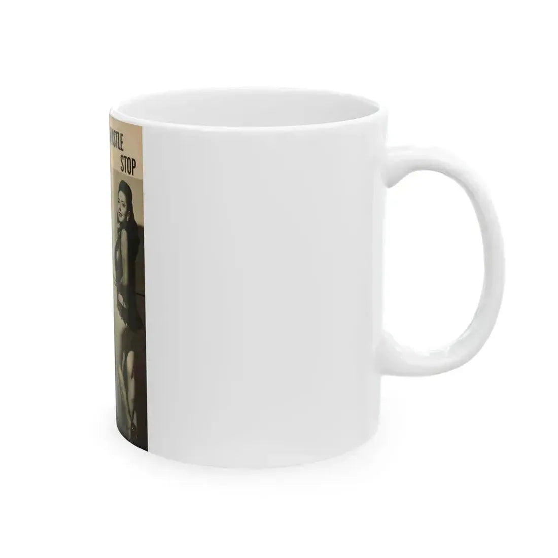 Evelyn West #25 - (Vintage Female Icon) White Coffee Mug - Go Mug Yourself