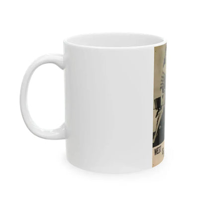 Evelyn West #25 - (Vintage Female Icon) White Coffee Mug - Go Mug Yourself