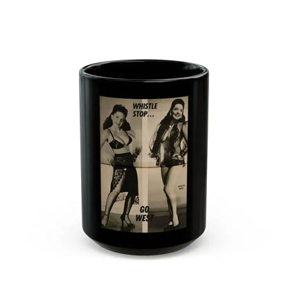 Evelyn West #26 - (Vintage Female Icon) Black Coffee Mug 15oz - Go Mug Yourself