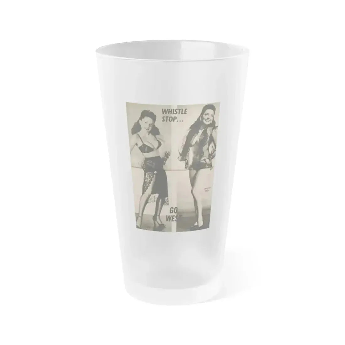 Evelyn West #26 - (Vintage Female Icon) Frosted Pint Glass 16oz 16oz Frosted - Go Mug Yourself