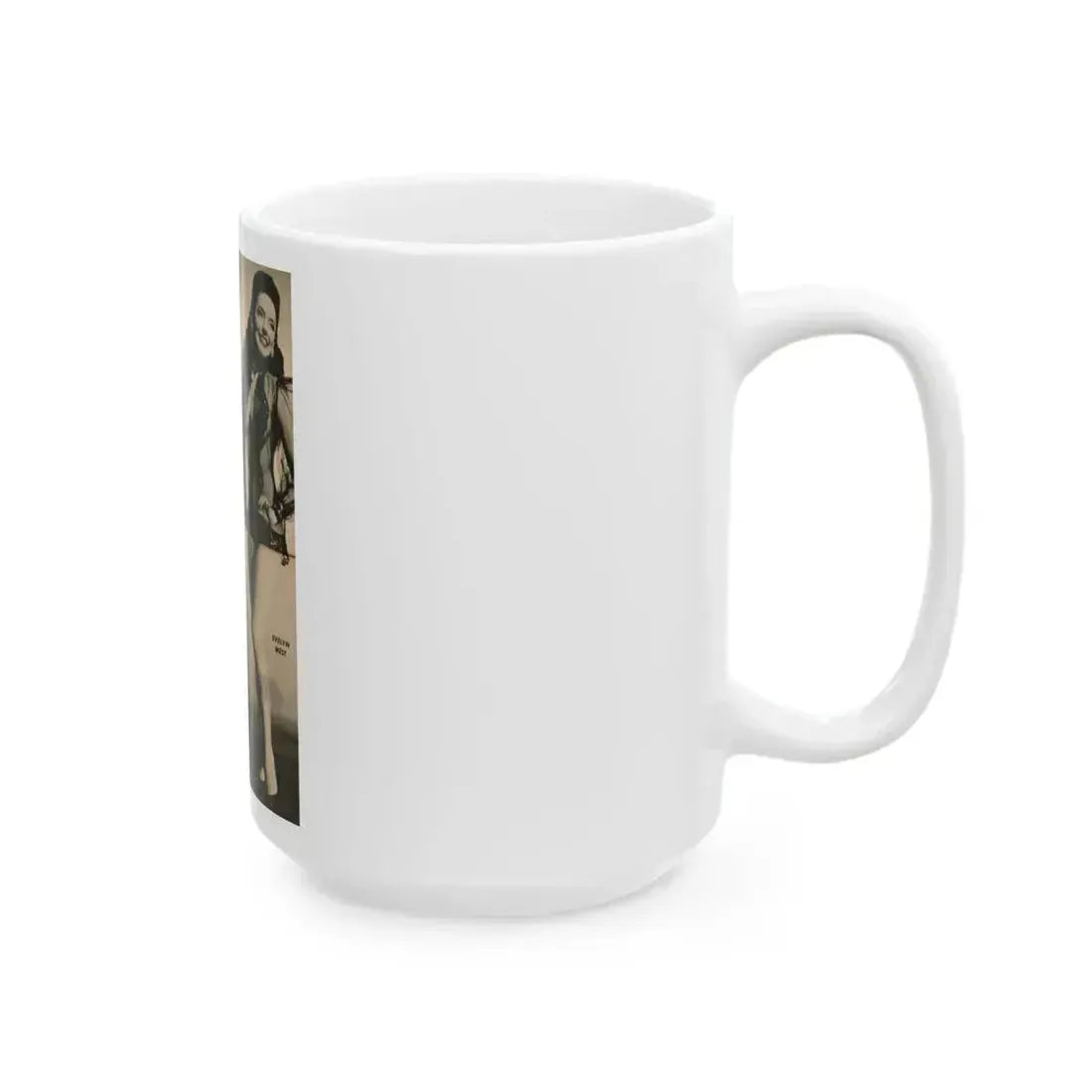 Evelyn West #26 - (Vintage Female Icon) White Coffee Mug - Go Mug Yourself