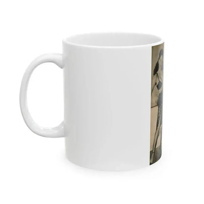 Evelyn West #26 - (Vintage Female Icon) White Coffee Mug - Go Mug Yourself