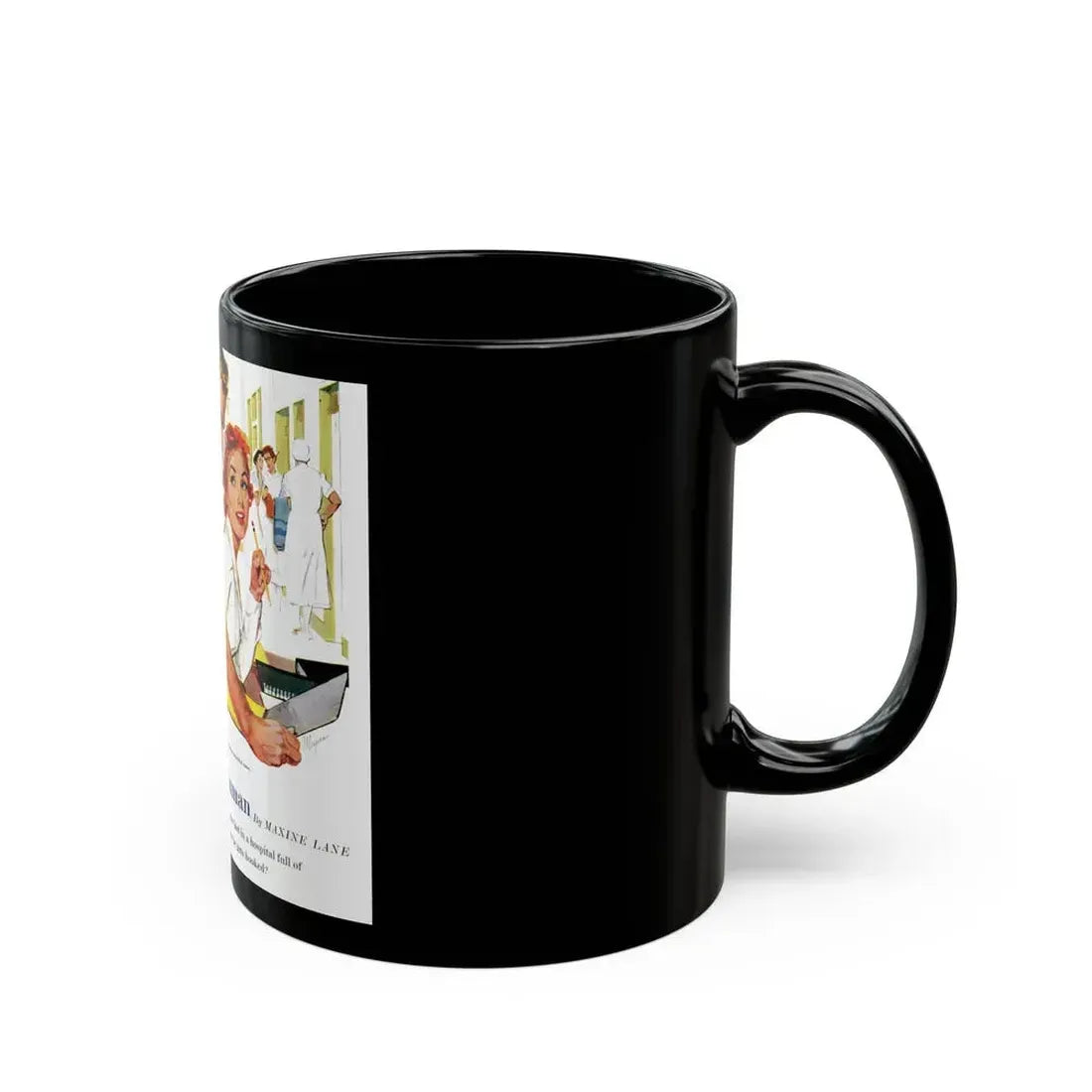 Even Doctors Are Human, Saturday Evening Post, April 3, 1954 - Black Coffee Mug - Go Mug Yourself
