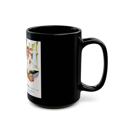 Even Doctors Are Human, Saturday Evening Post, April 3, 1954 - Black Coffee Mug - Go Mug Yourself