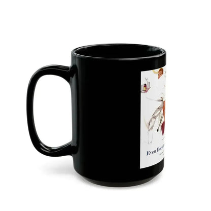 Even Doctors Are Human, Saturday Evening Post, April 3, 1954 - Black Coffee Mug - Go Mug Yourself