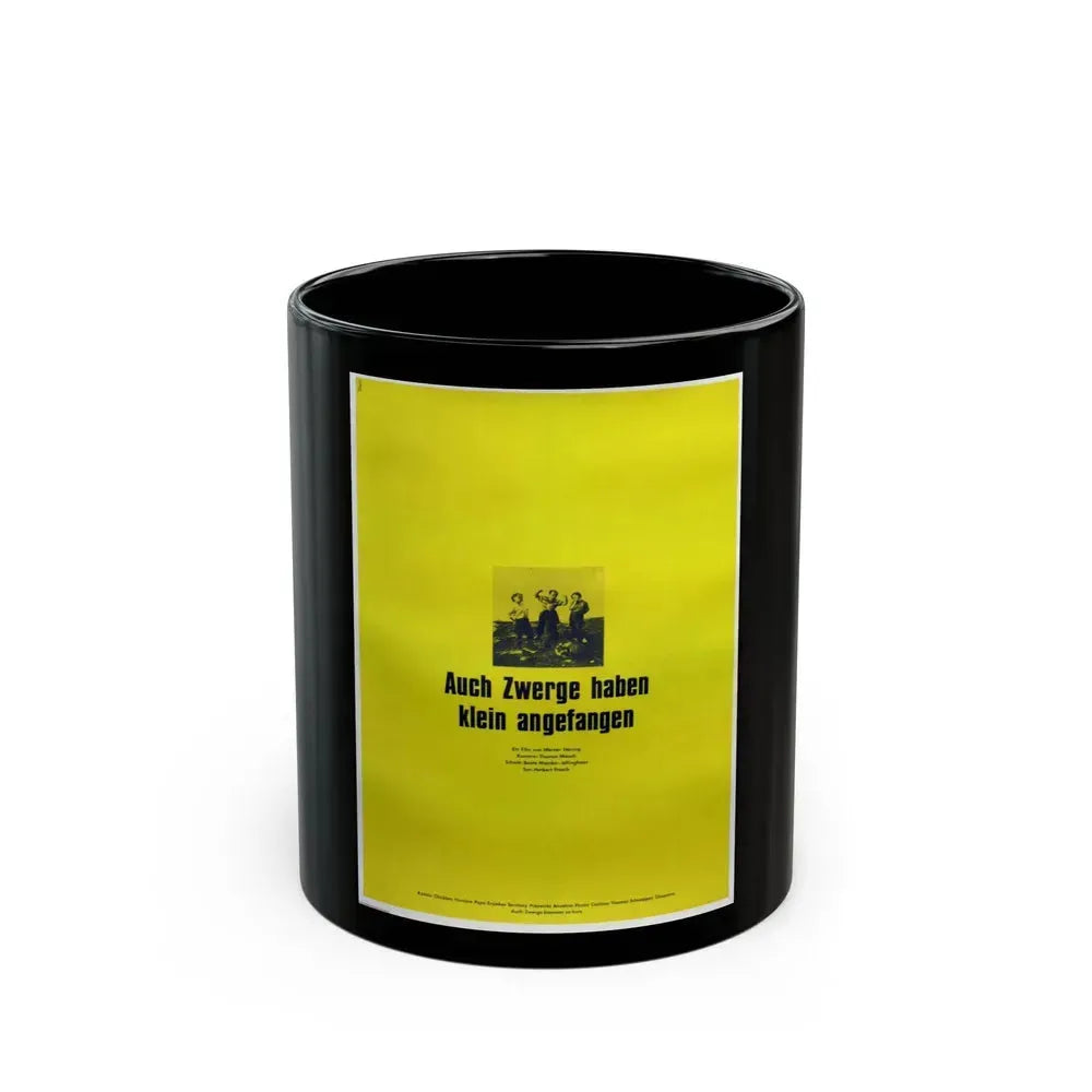 EVEN DWARFS STARTED SMALL 1970 Movie Poster - Black Coffee Mug 11oz - Go Mug Yourself