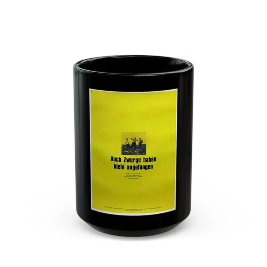 EVEN DWARFS STARTED SMALL 1970 Movie Poster - Black Coffee Mug 15oz - Go Mug Yourself
