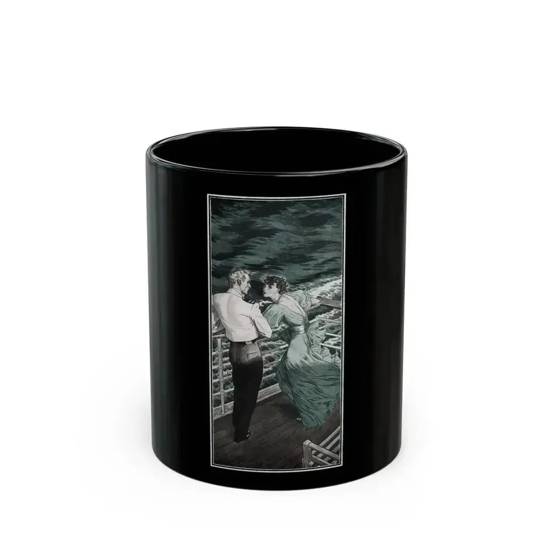 Even the Ocean Laughed (1), The American Magazine, January 1935 - Black Coffee Mug 11oz - Go Mug Yourself