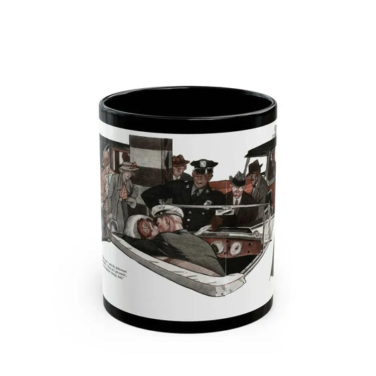 Even the Ocean Laughed (2), The American Magazine, January 1935 - Black Coffee Mug 11oz - Go Mug Yourself
