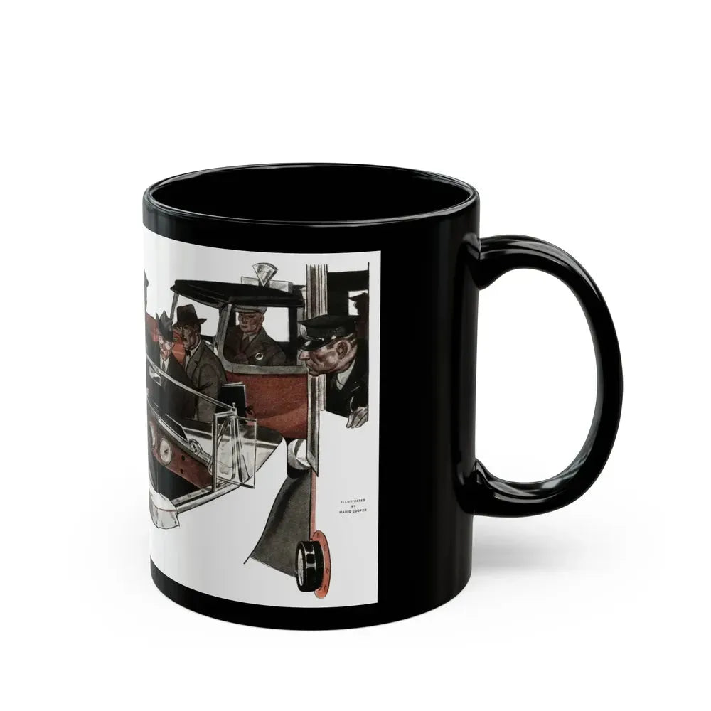 Even the Ocean Laughed (2), The American Magazine, January 1935 - Black Coffee Mug - Go Mug Yourself