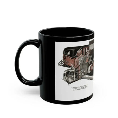 Even the Ocean Laughed (2), The American Magazine, January 1935 - Black Coffee Mug - Go Mug Yourself