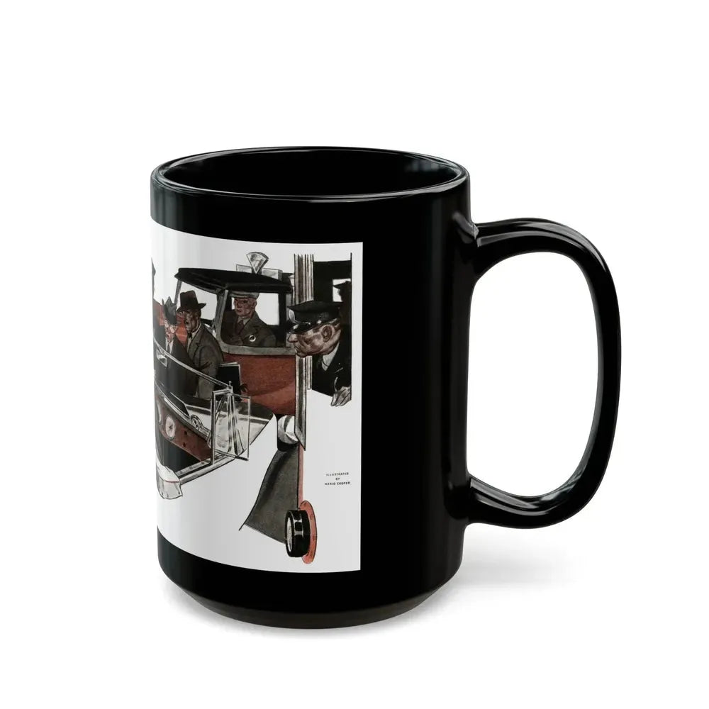 Even the Ocean Laughed (2), The American Magazine, January 1935 - Black Coffee Mug - Go Mug Yourself