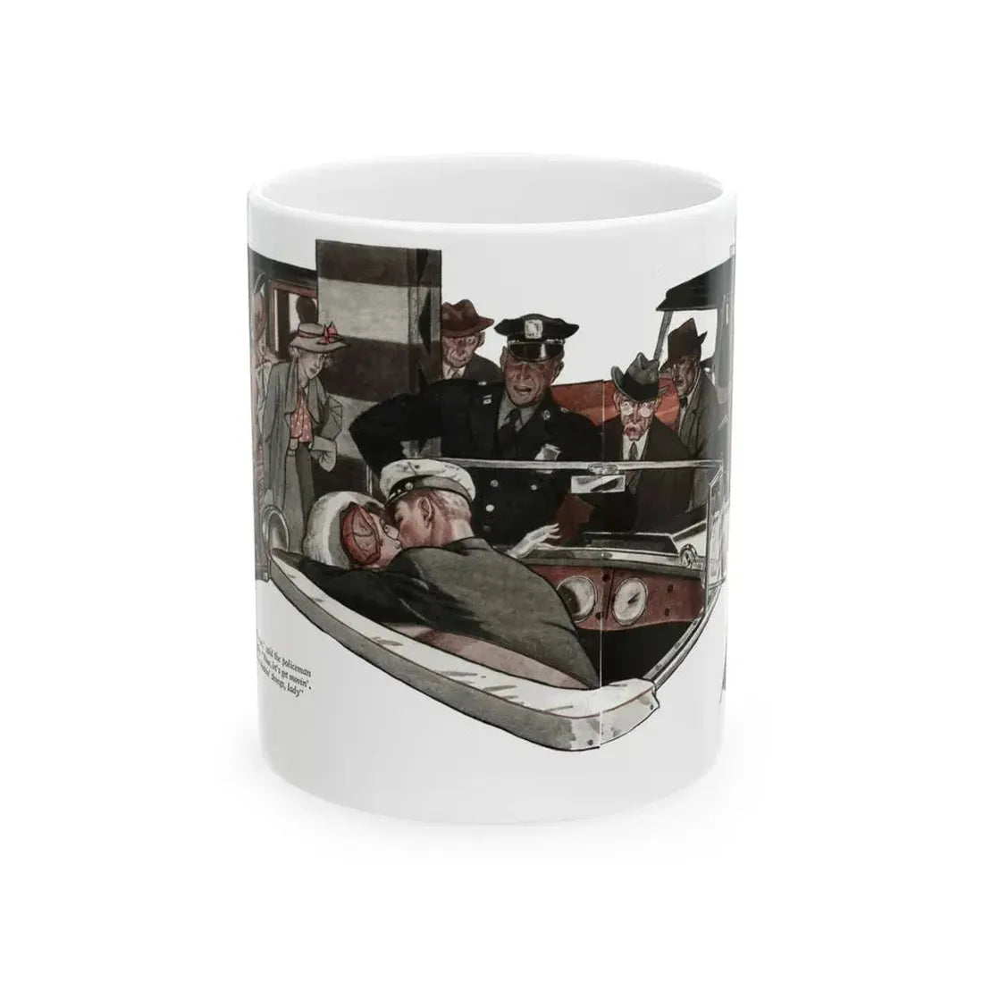 Even the Ocean Laughed (2), The American Magazine, January 1935 - White Coffee Mug 11oz - Go Mug Yourself
