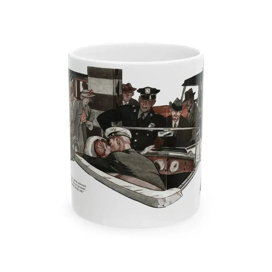 Even the Ocean Laughed (2), The American Magazine, January 1935 - White Coffee Mug 11oz - Go Mug Yourself