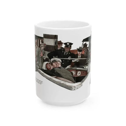 Even the Ocean Laughed (2), The American Magazine, January 1935 - White Coffee Mug 15oz - Go Mug Yourself