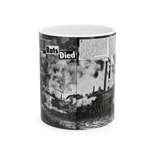 Even The Rats Died, Real Men magazine, December 1958 - White Coffee Mug 11oz - Go Mug Yourself