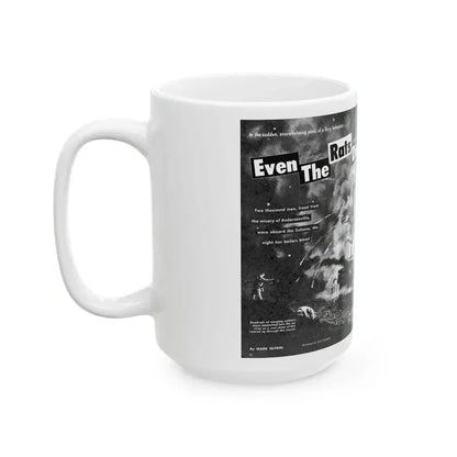 Even The Rats Died, Real Men magazine, December 1958 - White Coffee Mug - Go Mug Yourself