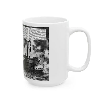 Even The Rats Died, Real Men magazine, December 1958 - White Coffee Mug - Go Mug Yourself