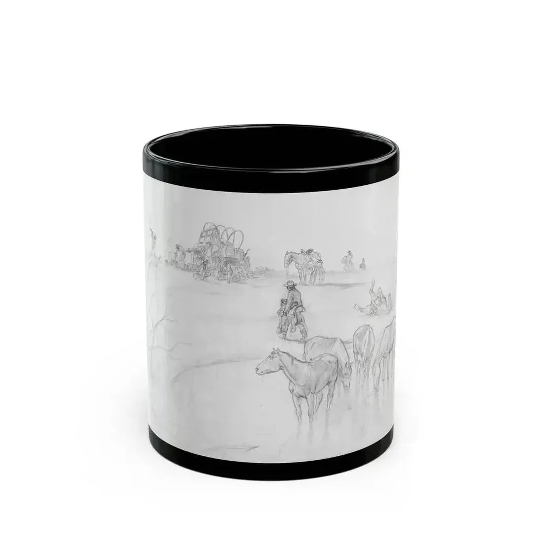 Evening Camp - Black Coffee Mug 11oz - Go Mug Yourself