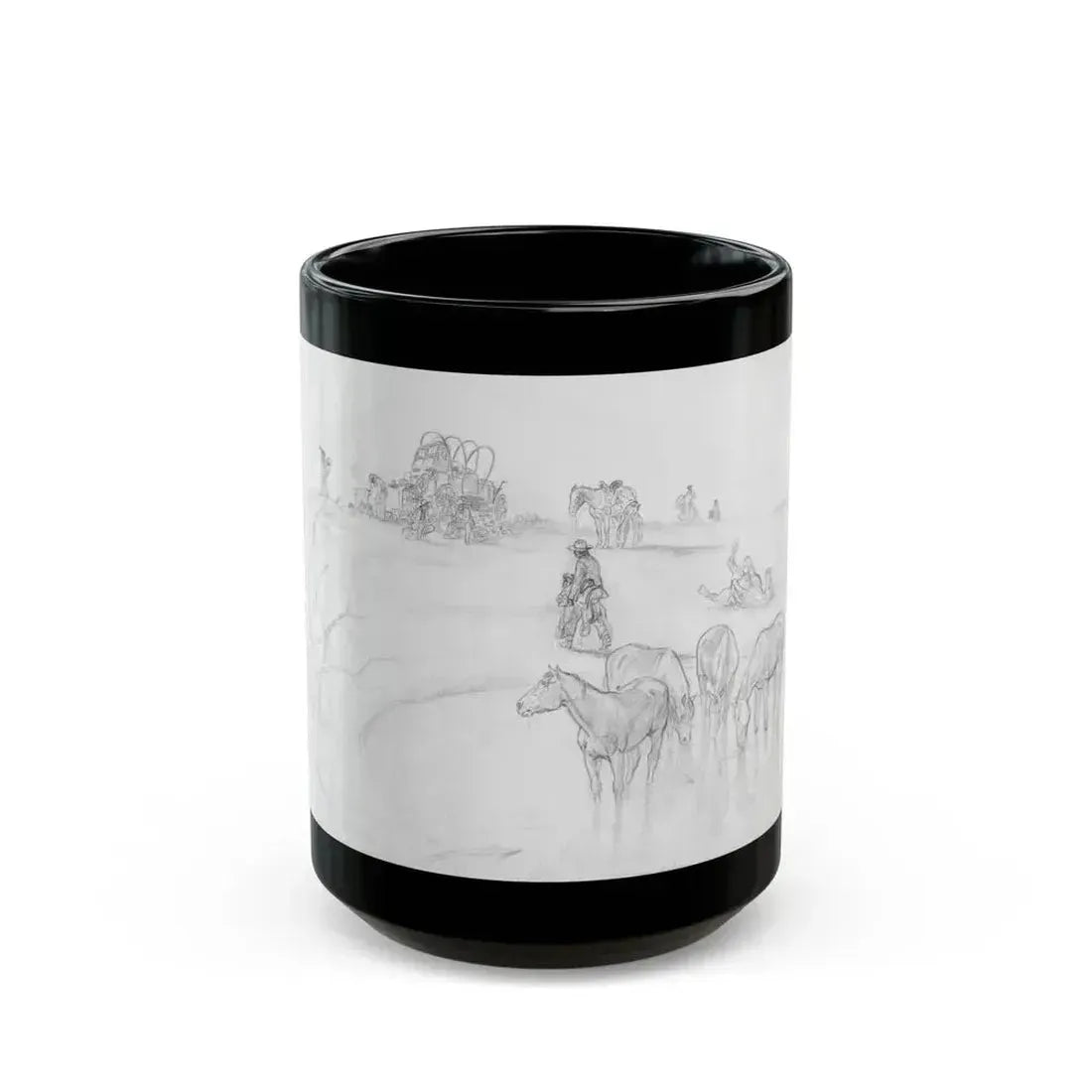 Evening Camp - Black Coffee Mug 15oz - Go Mug Yourself