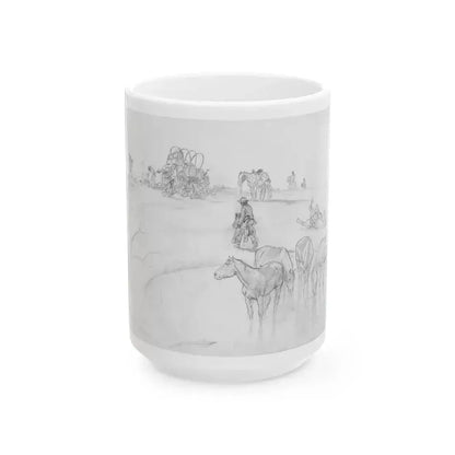 Evening Camp - White Coffee Mug 15oz - Go Mug Yourself