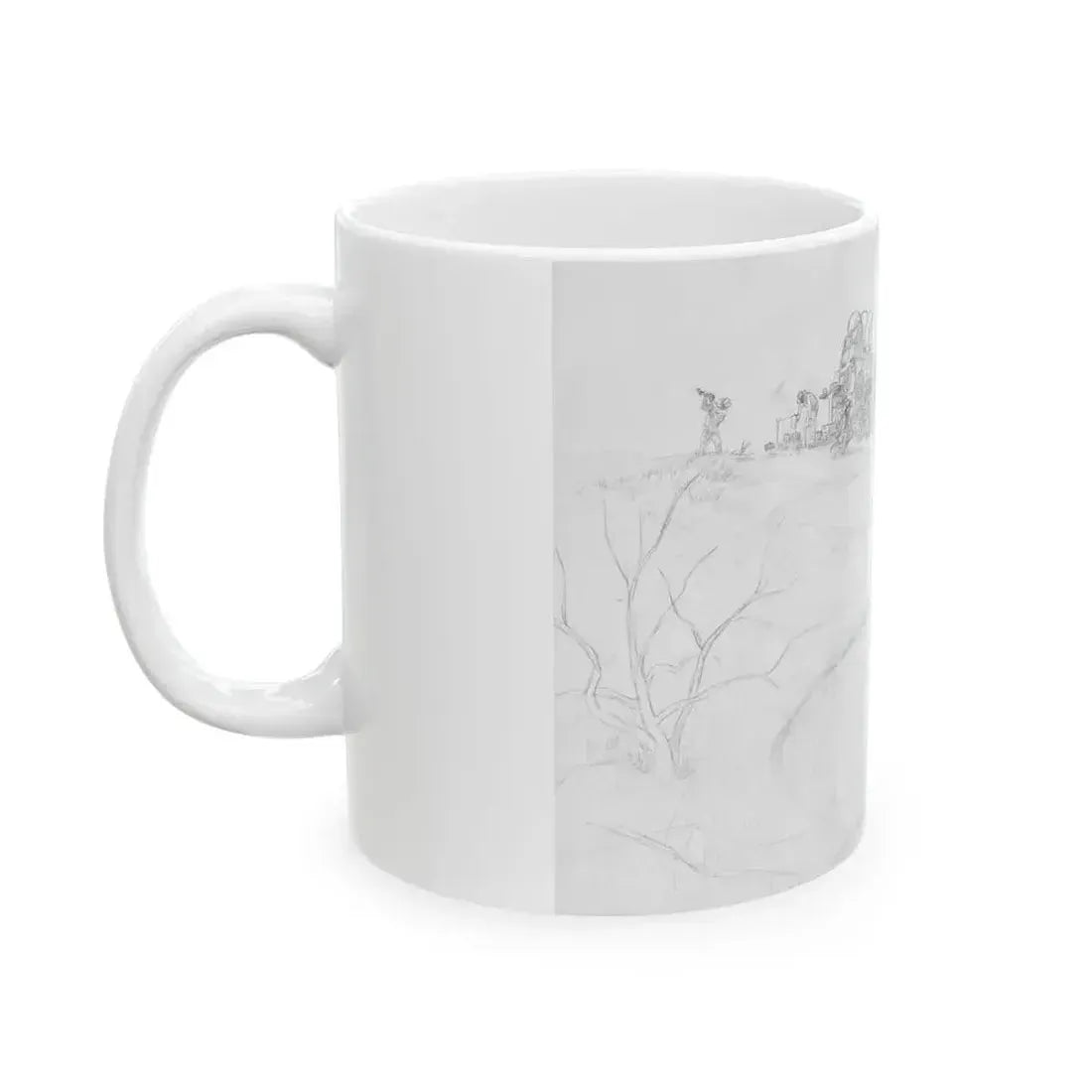 Evening Camp - White Coffee Mug - Go Mug Yourself
