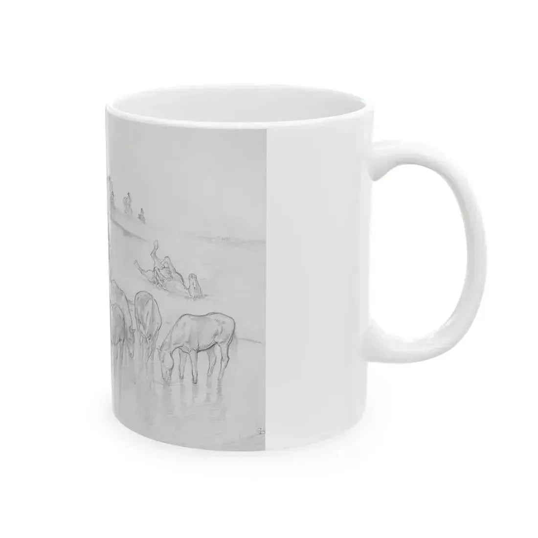 Evening Camp - White Coffee Mug - Go Mug Yourself