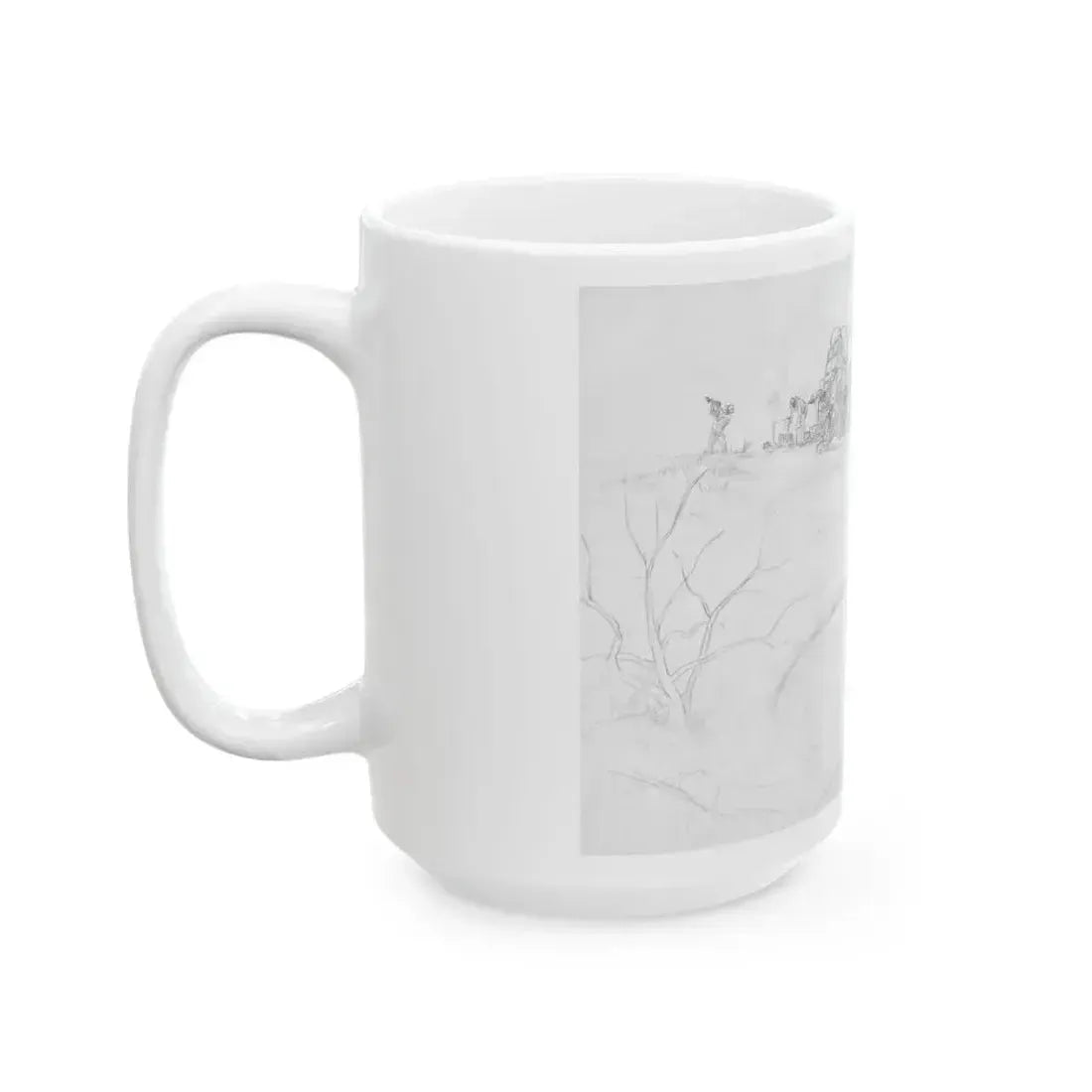 Evening Camp - White Coffee Mug - Go Mug Yourself