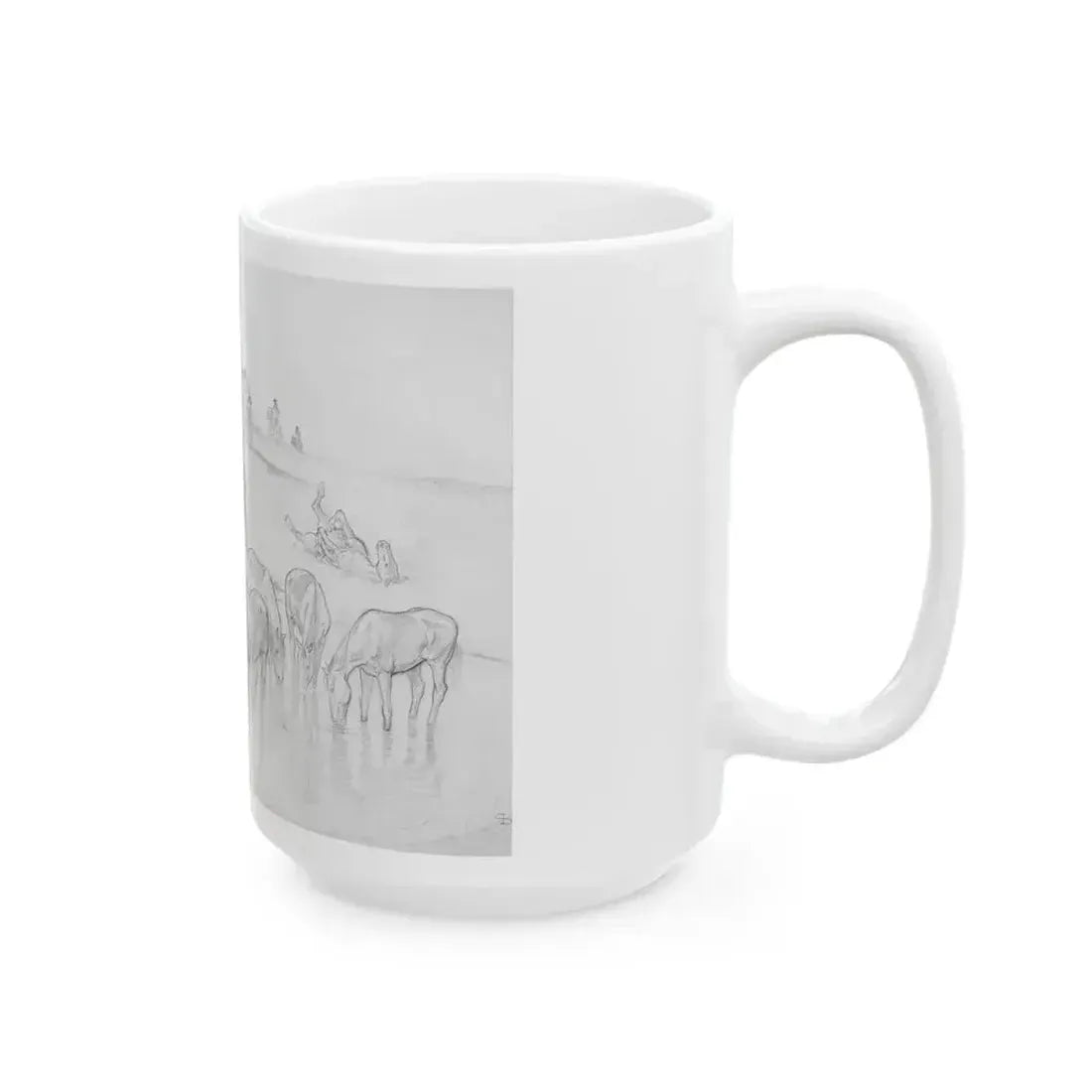 Evening Camp - White Coffee Mug - Go Mug Yourself
