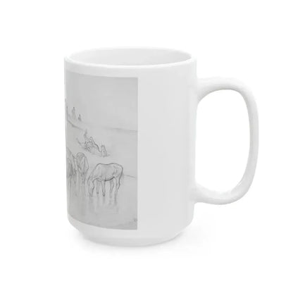 Evening Camp - White Coffee Mug - Go Mug Yourself
