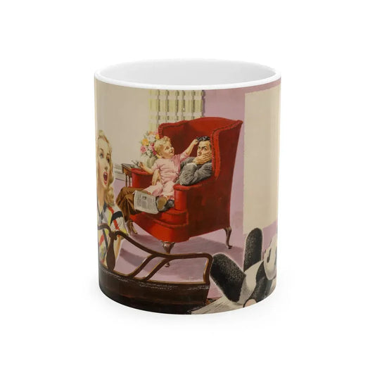 Evening Distractions, story illustration - White Coffee Mug 11oz - Go Mug Yourself