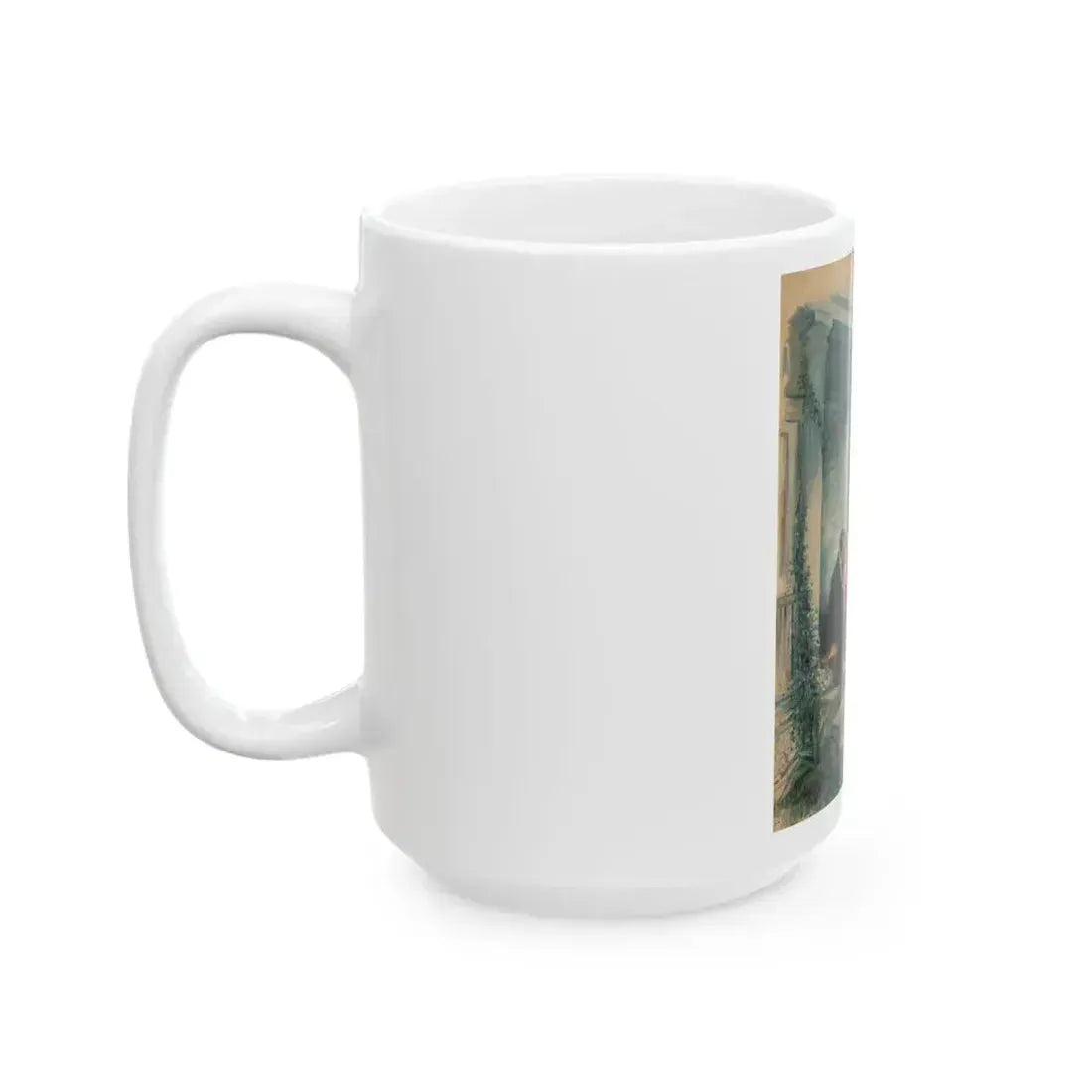 Evening on the Porch, magazine story illustration - White Coffee Mug - Go Mug Yourself
