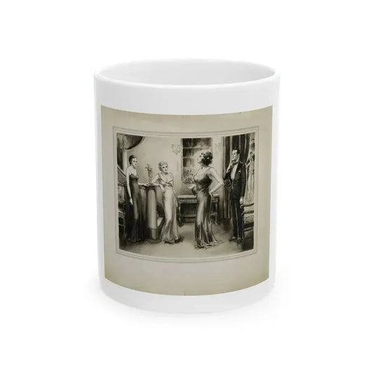 Evening Party - White Coffee Mug 11oz - Go Mug Yourself