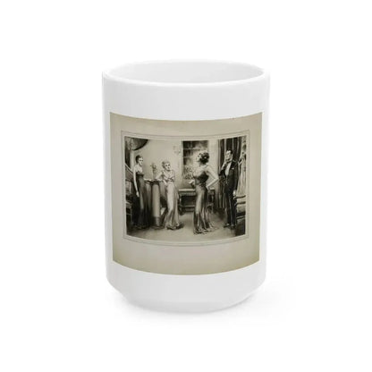 Evening Party - White Coffee Mug 15oz - Go Mug Yourself