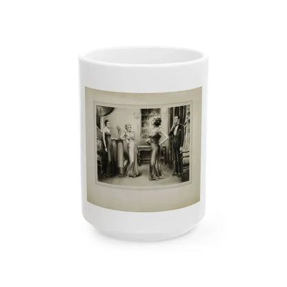 Evening Party - White Coffee Mug 15oz - Go Mug Yourself