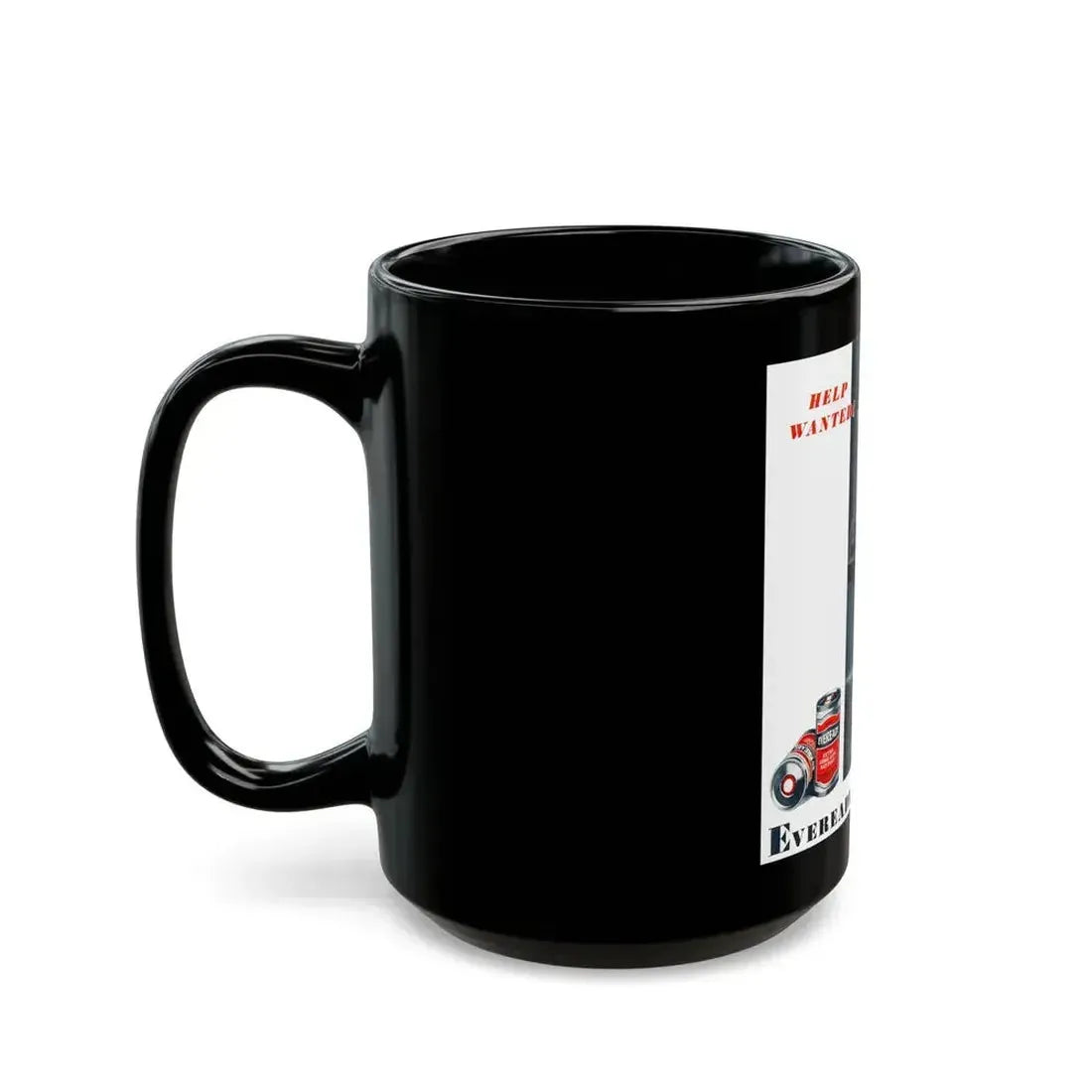Eveready Batteries advertisement - Black Coffee Mug - Go Mug Yourself